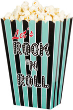4 stk Popcornbägare - Rock 'n Roll