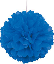 1 st Royalblå Puff Pom Pom 40 cm
