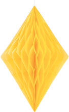 1 st Gul Diamantformad Honeycomb 35 cm