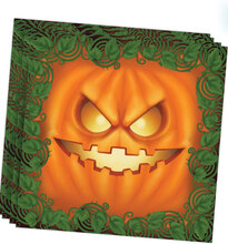 20 stk Creepy Pumpkin Servietter 33x33 cm