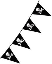 6 Meter Piratbanner med Vimplar - Pirates of the Seven Seas