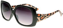 Chicago - Svarta Solglasögon med Leopard Print Inspirerat av DKNY