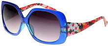 Chicago - Blå Solglasögon med Blommigt Print Inspirerat av DKNY