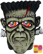 Frankenstein Monsteransikte 40x30 cm - Vägg/Dörr Dekoration med Lys