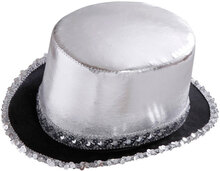 Skinande Hög hatt med Paljetter - Silver