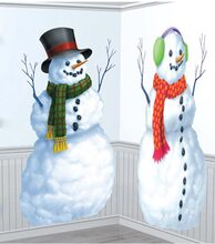 Frosty The Snowman Scene Setter Väggdekoration 2 Stk 85 x 165 cm