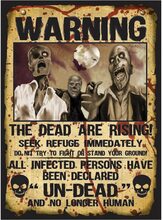 The Dead are Rising - 2 stk Pappdekorationer 38x28 cm