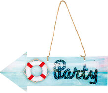 Party - Hängande Pappskylt 16x40 cm - Sailor Party