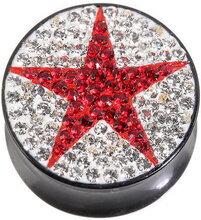 Red Diamond Star - Svart Piercing Plugg