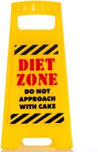 Diet Zone - Skrivbord Varningsskylt 25x12 cm