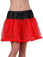 Röd Tutu-kjol med Svart Kant 40 cm
