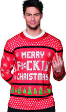 Merry F*ckin Christmas - T-Skjorta med Fotorealistiskt Print