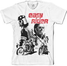 Licensierad Easy Rider - Vit Unisex T-shirt