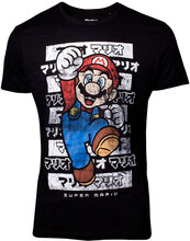Svart Licensierad Mario Unisex T-shirt