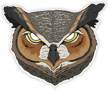 Woodland Horned Owl - 28x23 cm Pappmask