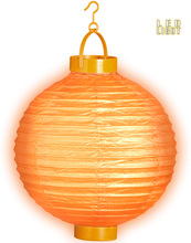 Orange LED-Lykta med Krok 30 cm