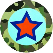 Stjärna - 25 cm Dekoration - Army Party