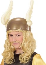 Blond Asterix/Viking Peruk till Barn med Mustasch