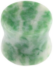 Snowflake Green Stone - Organisk Piercing Plugg