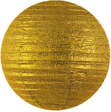 Guldfärgad Papperslykta med Glitter 25 cm