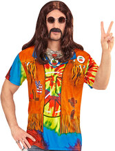 Fotorealistisk Hippie T-shirt (Herr)