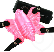 Venus Butterfly Strap-on Clit Stimulator - Rosa Klitoris Stimulator