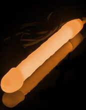 Orange Dick Glow Stick med Snöre 15 cm