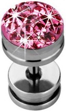 Glitter Stone in Pink - Fejkpiercing