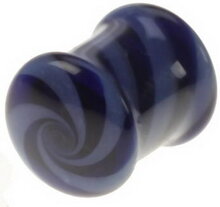 Twister Piercing Plugg Pyrex in Purple And Blue