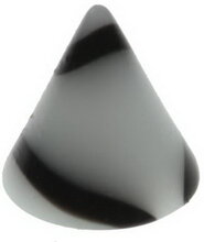 Marble Spike White - 3 mm Akrylkula till 1,2 mm stång