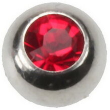 Big Red Stone - 8 mm Stålkula till 1,6 mm Stång - NB! Sidohål