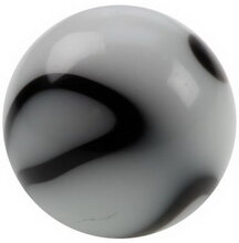 Marble Ball - Vit Akrylkula