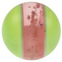 Glittrande Rosa och Gul - 5 mm Akrylkula till 1,6 mm stång