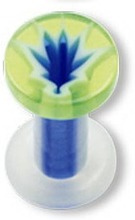Blue Weed Akryl - Piercing Plugg