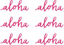6 stk Aloha Pappdekorationer 12 cm - Aloha Tropical