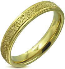 Gold Dust - Gudfärgad Ring i Kirurgisk Stål