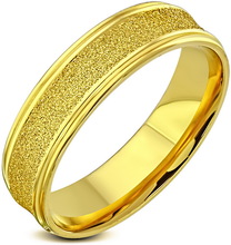 Gold Dust - Guldfärgad Ring i Kirurgisk Stål