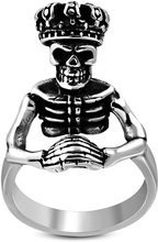 Dead Royal Prayer - Silverfärgad Ring i Kirurgiskt Stål