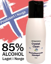 75 ml Crystal Clean Handdesinfektions Gel - Norsk producerad