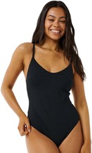 Rip Curl Rip Curl Women's Premium Cheeky Coverage One Piece Swimsuit Black Badetøy L