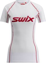 Swix Swix Women's Racex Classic Short Sleeve Bright White/Swix Red Undertøy overdel XL