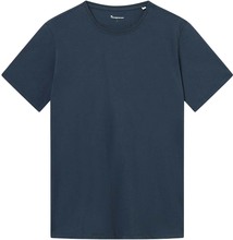 Knowledge Cotton Apparel Knowledge Cotton Apparel Men's Agnar Basic T-Shirt Total Eclipse Kortermede trøyer S