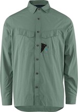 Klättermusen Klättermusen Men's Syn Long Sleeve Shirt Green Lake Långärmade skjortor L