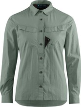 Klättermusen Klättermusen Women's Syn Long Sleeve Shirt Green Lake Långärmade skjortor L