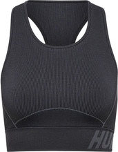 Hummel Hummel Women's hmlTE Christel Seamless Sports Top Black/Asphalt Melange Underkläder XS