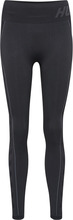 Hummel Hummel Women's hmlTE Christel Seamless MW Tights Black/Asphalt Melange Treningsbukser XS