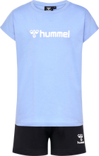 Hummel Hummel Kids' hmlNOVA Shorts Set Hydrangea Kortärmade träningströjor 116
