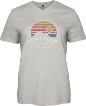 Pinewood Pinewood Women's Finnveden Recycled Outdoor T-Shirt Light Grey Melange T-shirts L