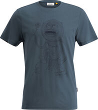 Lundhags Lundhags Men's Järpen Printed T-Shirt Denim Blue Kortermede trøyer XL