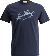 Lundhags Lundhags Men's Järpen Logo T-Shirt Deep Blue Kortermede trøyer S